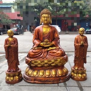 3pcs buddha bronze Sculpture